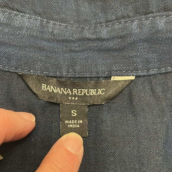 BANANA REPUBLIC VEST JACKET WOMENS SMALL DARK WASH BLUE - Picture 7 of 12